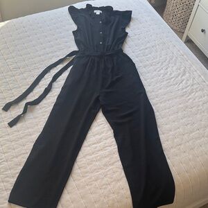 Monteau Classic Black Sleeveless Jumpsuit